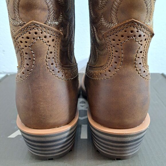 Ariat 10064046 Hybrid Roughstock Western Square Toe Cowboy Boots Size 8 To 8.5D - Picture 6 of 10